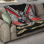 Personalised Collingwood Magpies ANZAC Quilt Military Remembrance Australian Football Mascot Camouflage