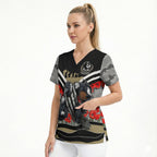 Personalised Collingwood Magpies ANZAC Scrub Top Military Remembrance Australian Football Mascot Camouflage