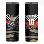 Personalised Collingwood Magpies ANZAC Skinny Tumbler Military Remembrance Australian Football Mascot Camouflage
