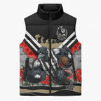Personalised Collingwood Magpies ANZAC Sleeveless Puffer Jacket Military Remembrance Australian Football Mascot Camouflage