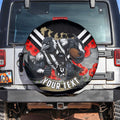 Personalised Collingwood Magpies ANZAC Spare Tire Cover Military Remembrance Australian Football Mascot Camouflage