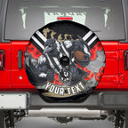 Personalised Collingwood Magpies ANZAC Spare Tire Cover Military Remembrance Australian Football Mascot Camouflage