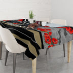 Personalised Collingwood Magpies ANZAC Tablecloth Military Remembrance Australian Football Mascot Camouflage