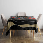 Personalised Collingwood Magpies ANZAC Tablecloth Military Remembrance Australian Football Mascot Camouflage