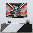 Personalised Collingwood Magpies ANZAC Tapestry Military Remembrance Australian Football Mascot Camouflage