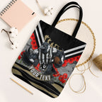 Personalised Collingwood Magpies ANZAC Tote Bag Military Remembrance Australian Football Mascot Camouflage