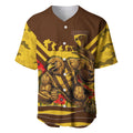 Personalised Hawthorn Hawks ANZAC Baseball Jersey Military Remembrance Australian Football Mascot Camouflage