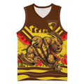 Personalised Hawthorn Hawks ANZAC Basketball Jersey Military Remembrance Australian Football Mascot Camouflage