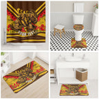 Personalised Hawthorn Hawks ANZAC Bathroom Set Military Remembrance Australian Football Mascot Camouflage