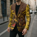 Personalised Hawthorn Hawks ANZAC Blazer Military Remembrance Australian Football Mascot Camouflage