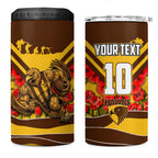 Personalised Hawthorn Hawks ANZAC 4 in 1 Can Cooler Tumbler Military Remembrance Australian Football Mascot Camouflage