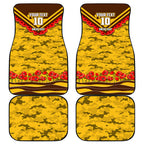 Personalised Hawthorn Hawks ANZAC Car Mats Military Remembrance Australian Football Mascot Camouflage