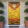 Personalised Hawthorn Hawks ANZAC Door Cover Military Remembrance Australian Football Mascot Camouflage