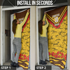 Personalised Hawthorn Hawks ANZAC Door Cover Military Remembrance Australian Football Mascot Camouflage