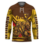 Personalised Hawthorn Hawks ANZAC Hockey Jersey Military Remembrance Australian Football Mascot Camouflage