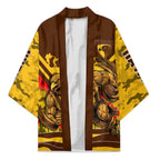 Personalised Hawthorn Hawks ANZAC Kimono Military Remembrance Australian Football Mascot Camouflage