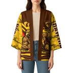 Personalised Hawthorn Hawks ANZAC Kimono Military Remembrance Australian Football Mascot Camouflage