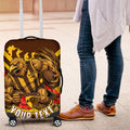 Personalised Hawthorn Hawks ANZAC Luggage Cover Military Remembrance Australian Football Mascot Camouflage