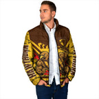 Personalised Hawthorn Hawks ANZAC Padded Jacket Military Remembrance Australian Football Mascot Camouflage