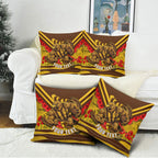 Personalised Hawthorn Hawks ANZAC Pillow Cover Military Remembrance Australian Football Mascot Camouflage