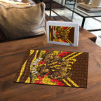 Personalised Hawthorn Hawks ANZAC Puzzle Military Remembrance Australian Football Mascot Camouflage