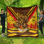 Personalised Hawthorn Hawks ANZAC Quilt Military Remembrance Australian Football Mascot Camouflage