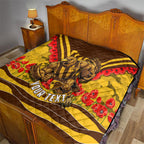 Personalised Hawthorn Hawks ANZAC Quilt Military Remembrance Australian Football Mascot Camouflage