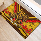 Personalised Hawthorn Hawks ANZAC Rubber Doormat Military Remembrance Australian Football Mascot Camouflage