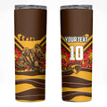 Personalised Hawthorn Hawks ANZAC Skinny Tumbler Military Remembrance Australian Football Mascot Camouflage