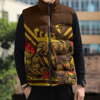 Personalised Hawthorn Hawks ANZAC Sleeveless Puffer Jacket Military Remembrance Australian Football Mascot Camouflage