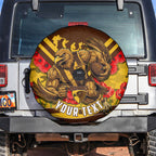 Personalised Hawthorn Hawks ANZAC Spare Tire Cover Military Remembrance Australian Football Mascot Camouflage