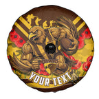 Personalised Hawthorn Hawks ANZAC Spare Tire Cover Military Remembrance Australian Football Mascot Camouflage