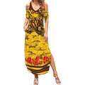 Personalised Hawthorn Hawks ANZAC Summer Maxi Dress Military Remembrance Australian Football Mascot Camouflage