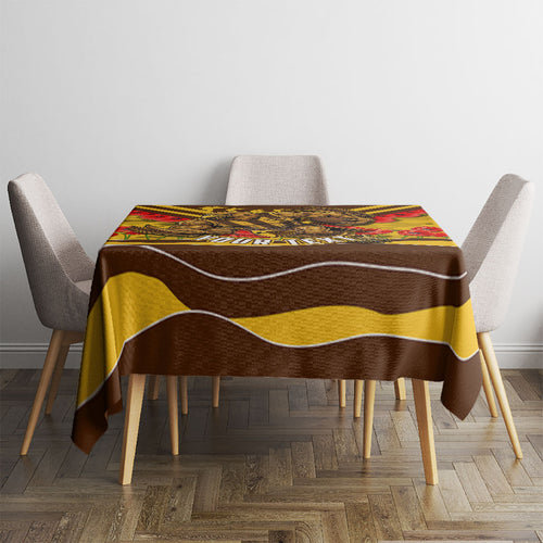 Personalised Hawthorn Hawks ANZAC Tablecloth Military Remembrance Australian Football Mascot Camouflage