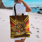 Personalised Hawthorn Hawks ANZAC Tote Bag Military Remembrance Australian Football Mascot Camouflage