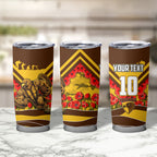 Personalised Hawthorn Hawks ANZAC Tumbler Cup Military Remembrance Australian Football Mascot Camouflage