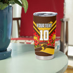 Personalised Hawthorn Hawks ANZAC Tumbler Cup Military Remembrance Australian Football Mascot Camouflage
