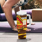 Personalised Hawthorn Hawks ANZAC Tumbler With Handle Military Remembrance Australian Football Mascot Camouflage