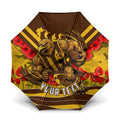 Personalised Hawthorn Hawks ANZAC Umbrella Military Remembrance Australian Football Mascot Camouflage