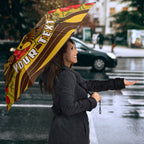 Personalised Hawthorn Hawks ANZAC Umbrella Military Remembrance Australian Football Mascot Camouflage