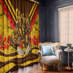 Personalised Hawthorn Hawks ANZAC Window Curtain Military Remembrance Australian Football Mascot Camouflage
