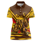 Personalised Hawthorn Hawks ANZAC Women Polo Shirt Military Remembrance Australian Football Mascot Camouflage