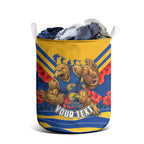 Personalised West Coast Eagles ANZAC Laundry Basket Military Remembrance Australian Football Mascot Camouflage