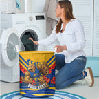 Personalised West Coast Eagles ANZAC Laundry Basket Military Remembrance Australian Football Mascot Camouflage