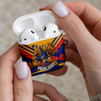 Personalised West Coast Eagles ANZAC AirPods Case Military Remembrance Australian Football Mascot Camouflage