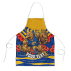 Personalised West Coast Eagles ANZAC Apron Military Remembrance Australian Football Mascot Camouflage