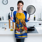 Personalised West Coast Eagles ANZAC Apron Military Remembrance Australian Football Mascot Camouflage