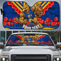 Personalised West Coast Eagles ANZAC Auto Sun Shade Military Remembrance Australian Football Mascot Camouflage