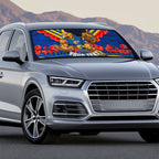 Personalised West Coast Eagles ANZAC Auto Sun Shade Military Remembrance Australian Football Mascot Camouflage