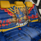 Personalised West Coast Eagles ANZAC Back Car Seat Cover Military Remembrance Australian Football Mascot Camouflage